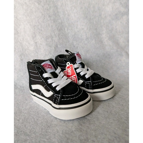 Vans Other - Vans Toddlers Sk8Hi Zip Shoes | 2c Black/White | Authentic New - 2 Toddler
